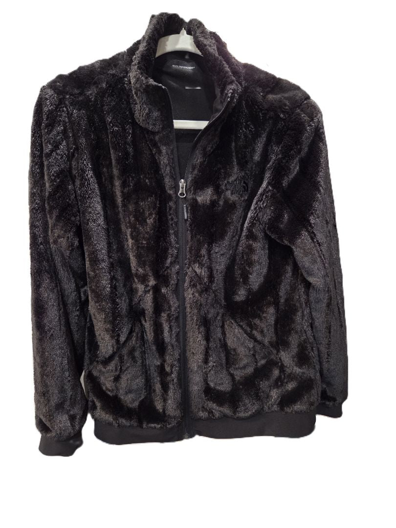 North Face Black Osito Fuzzy Fleece Zip Up Jacket, L