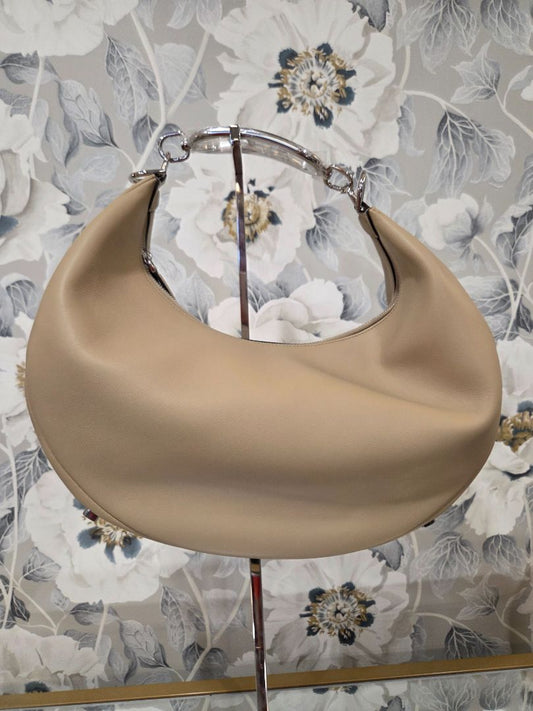 Fendi Tan Fendigraphy Medium Hobo Bag