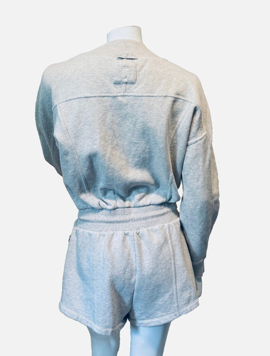 FP Movement Heather Gray Intercept Relaxed Fit Romper, S