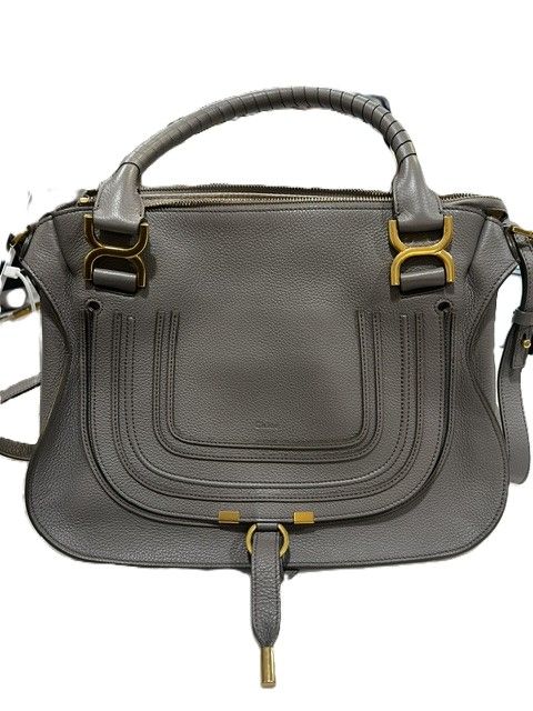 Chloe Gray Marcie Round Crossbody Bag