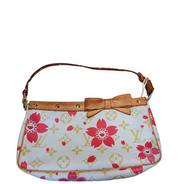 Louis Vuitton Cherry Blossom x Takashi Murakami Monogram Pochette Accessoire Handbag