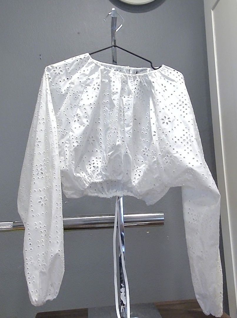 Matteau White Eyelet Crop Top and Maxi Skirt Two Piece Set, 2, NWT
