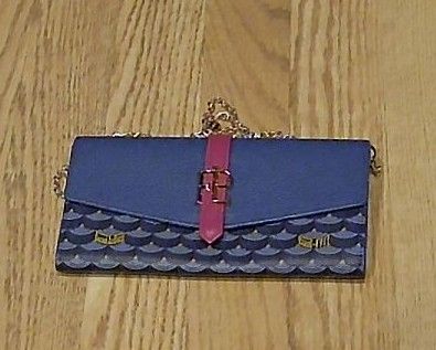 Faure Le Page Blue 12CC Knight Leather Continental Wallet