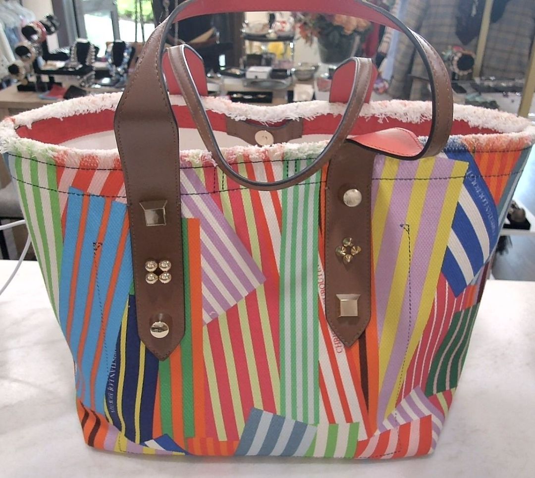 Christian Louboutin Multi-Color Frangibus Canvas Tote Bag