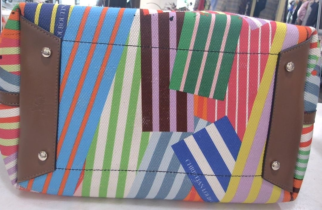 Christian Louboutin Multi-Color Frangibus Canvas Tote Bag