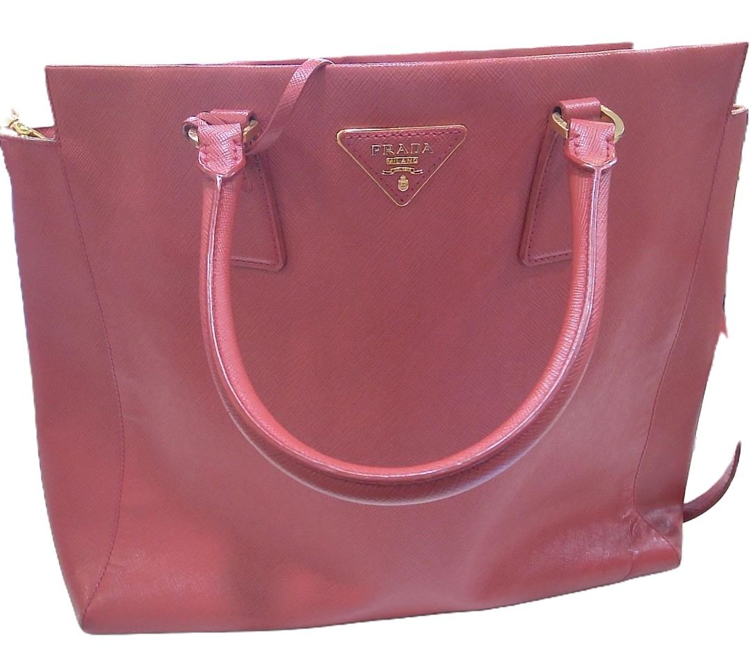 Prada Red Galleria Saffiano Small Tote