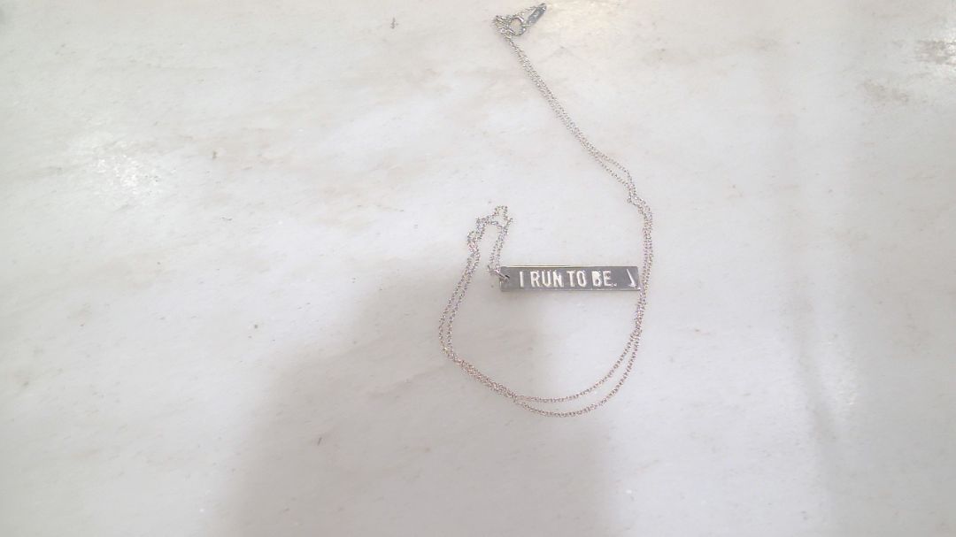 Tiffany & Co Silver S/S I run to be pendant necklace