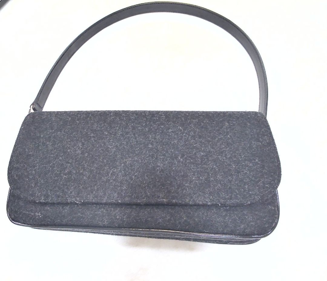 Dolce & Gabbana Gray Wool Shoulder Bag
