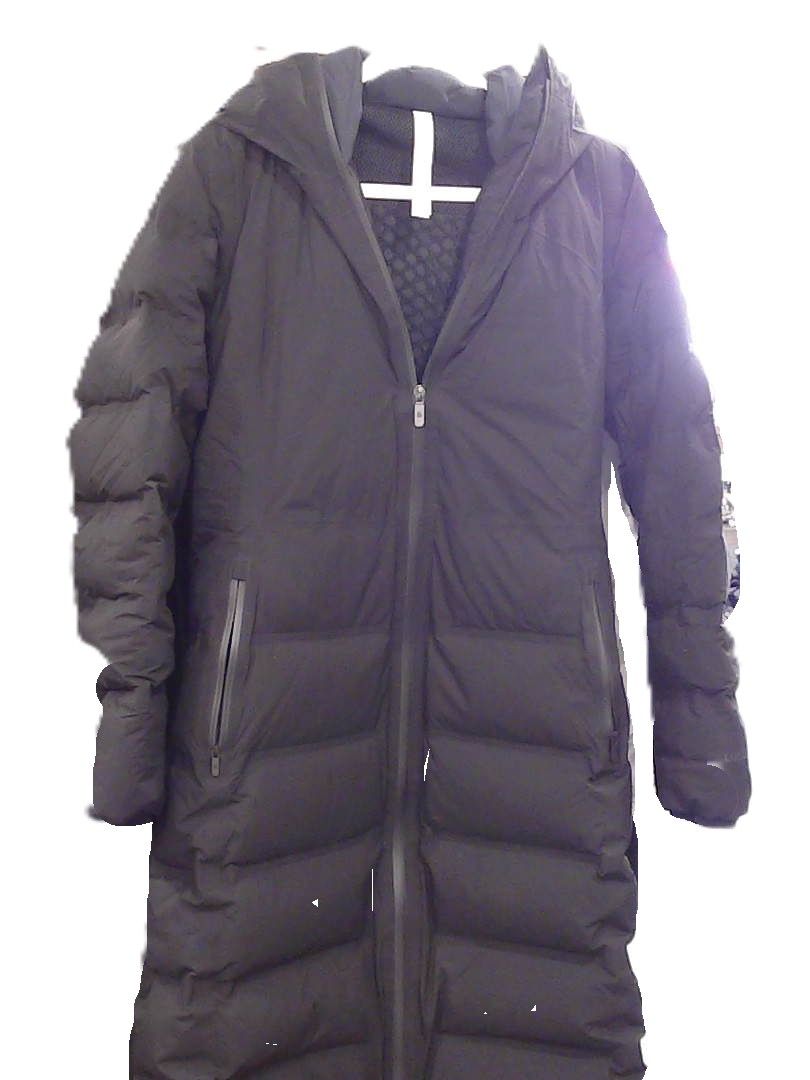 Lululemon Black Sleet Street Long Jacket, 8