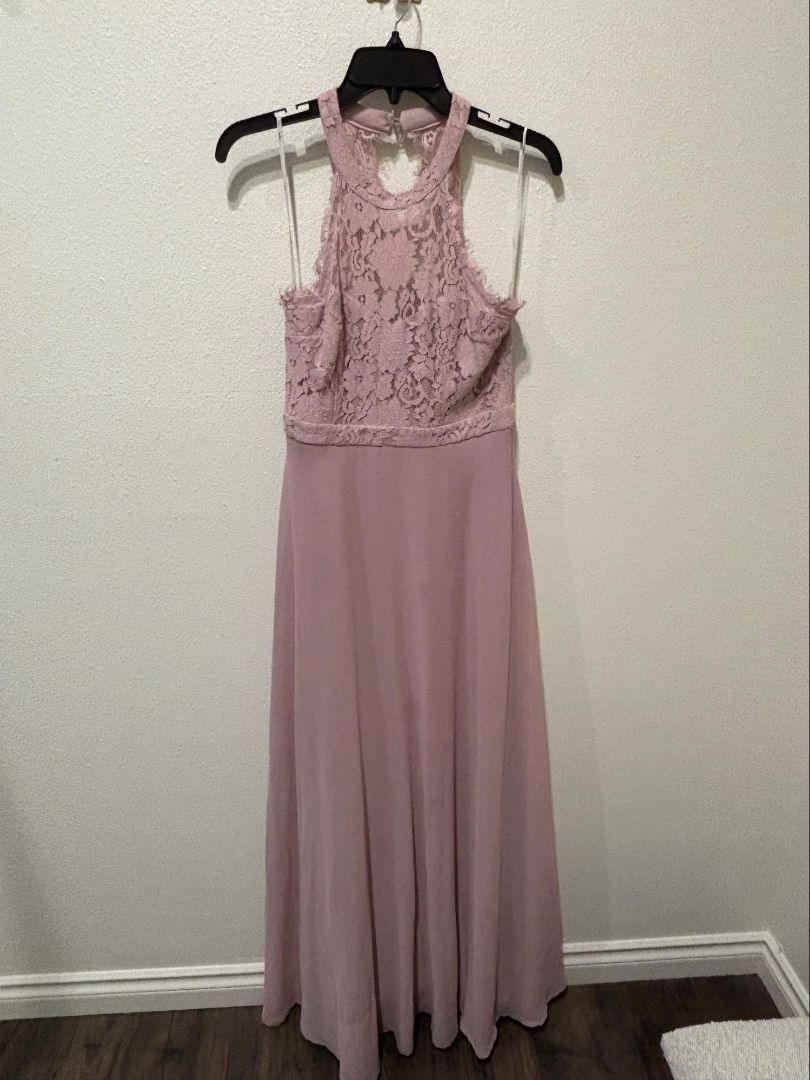 Lulus Mauve Purple Dance All Evening Lace Maxi Dress, M