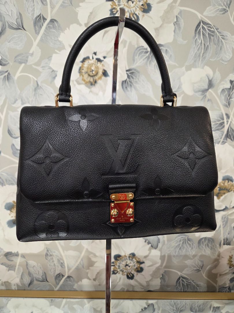 Louis Vuitton Black Madeleine Monogram Empreinte Handbag