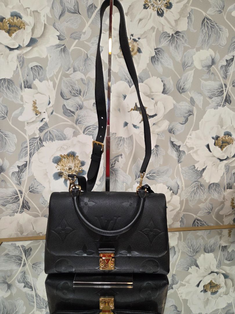 Louis Vuitton Black Madeleine Monogram Empreinte Handbag