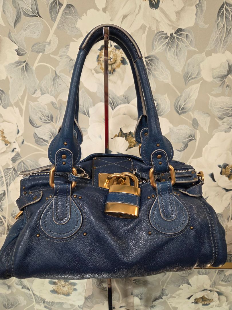 Chloe Blue Paddington Shoulder Bag