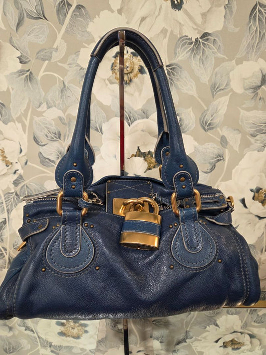 Chloe Blue Paddington Shoulder Bag