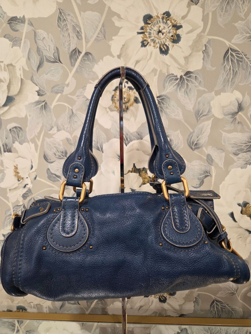 Chloe Blue Paddington Shoulder Bag