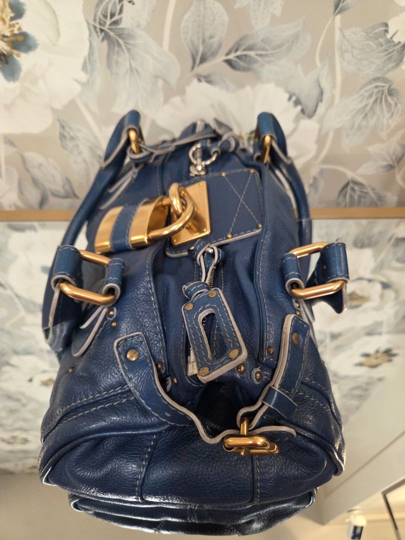 Chloe Blue Paddington Shoulder Bag