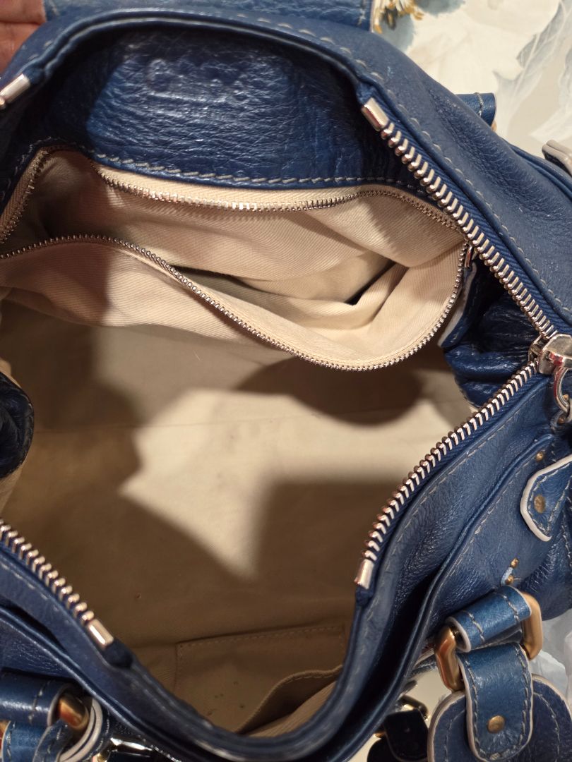 Chloe Blue Paddington Shoulder Bag