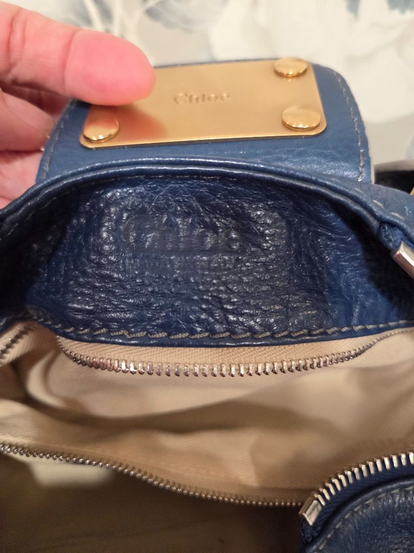 Chloe Blue Paddington Shoulder Bag
