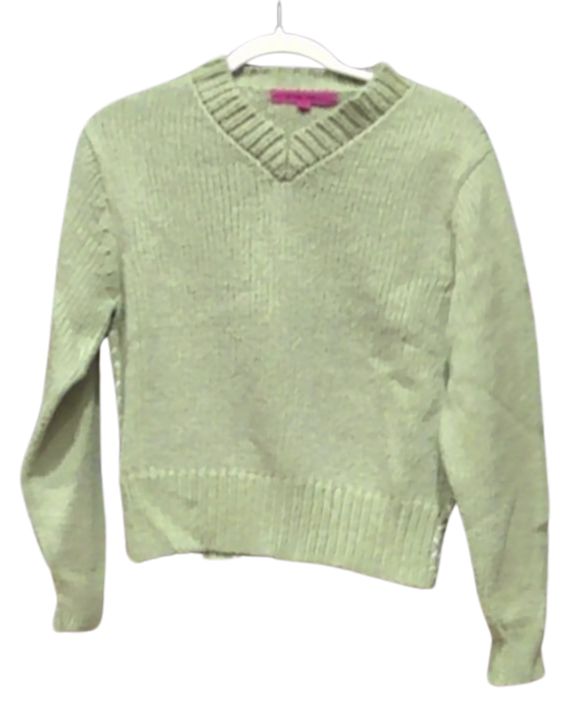 The Elder Statesman Nora Cotton V-Neck Sweater