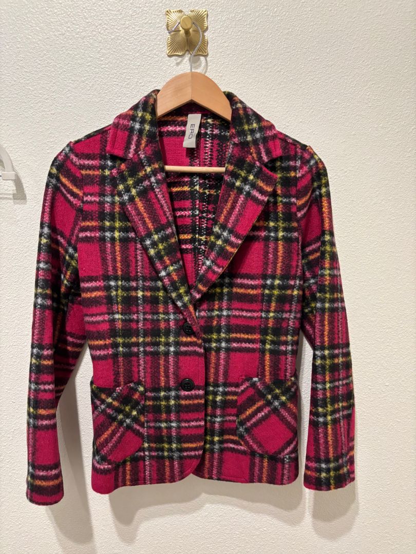 Ero Multi-Color Zanzibar Plaid Jacket, 40