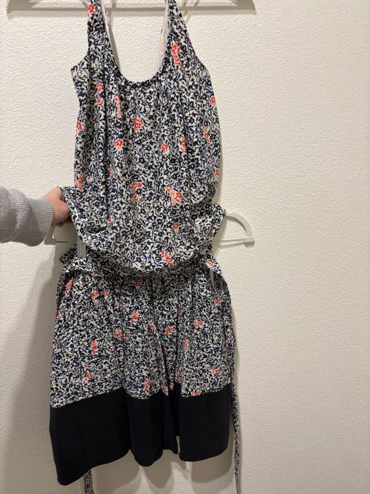 Balenciaga Multi-Color Floral Silk Camisole Top and Pleated Bow Skirt 2-Piece Set, 38/40