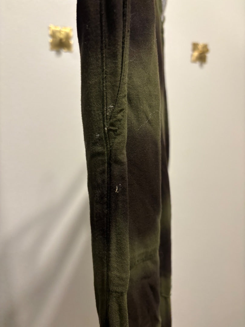 Marissa Web Olive Green 100% Cotton Denim Belted Jacket, S