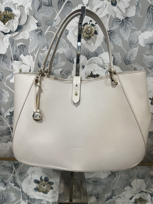 Dooney & Burke Ivory Alto Camillo Leather Handbag