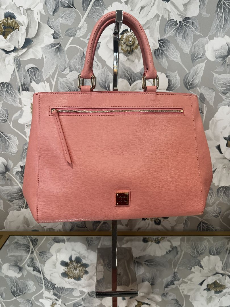 Dooney & Burke Salmon Pink Saffiano Leather NWT Handbag