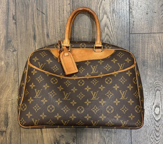 Louis Vuitton Brown Deauville Monogram Handbag