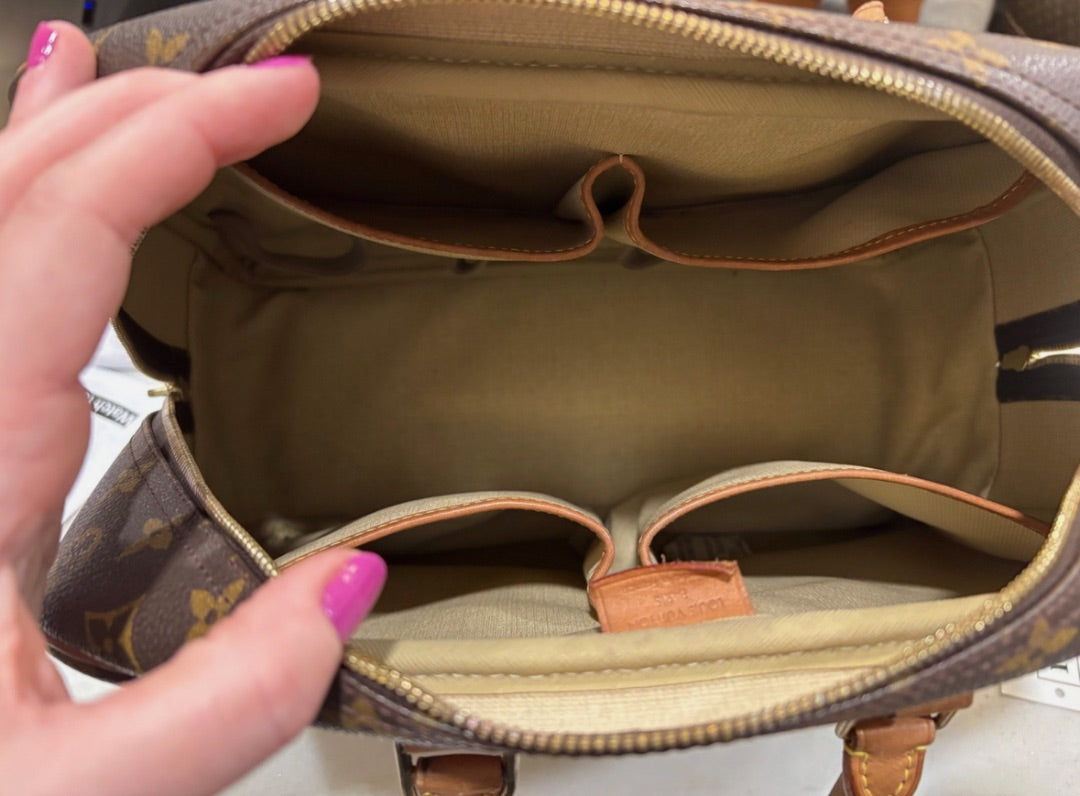 Louis Vuitton Brown Deauville Monogram Handbag