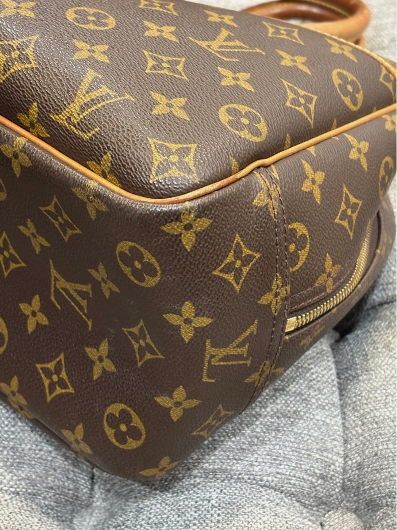 Louis Vuitton Brown Deauville Monogram Handbag