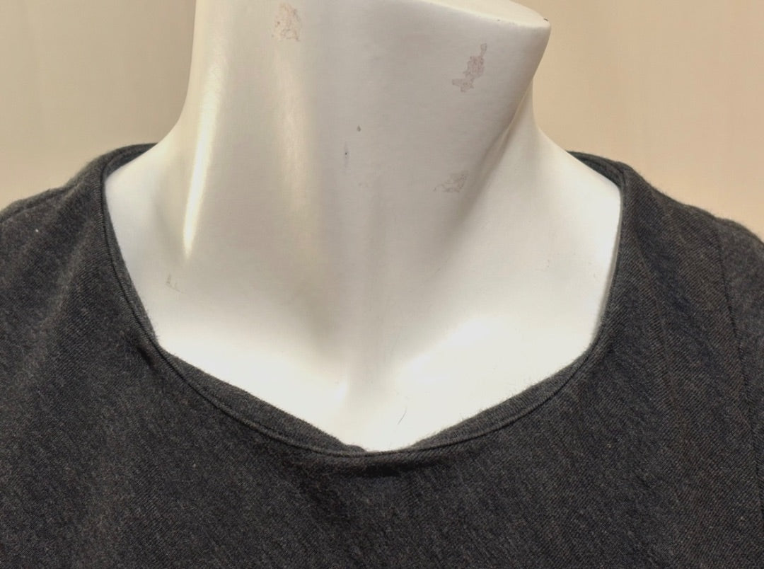 Brunello Cucinelli Dark Gray Sleeveless Sheath Dress, L