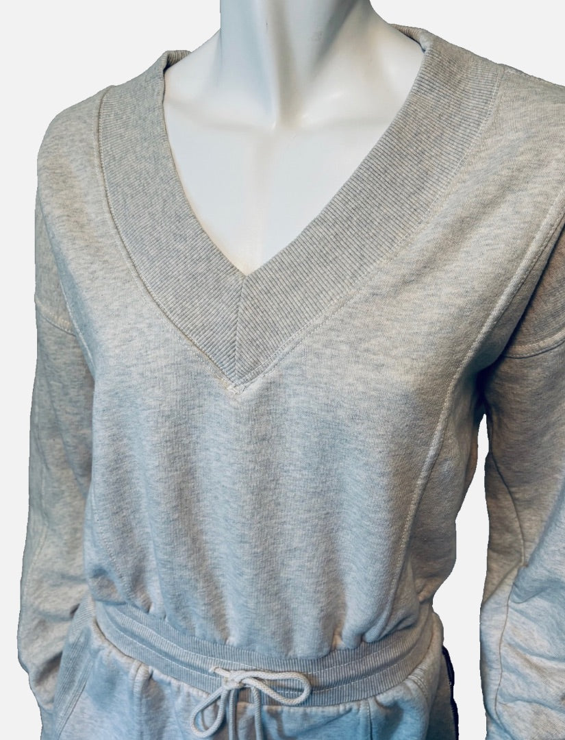 FP Movement Heather Gray Intercept Relaxed Fit Romper, S