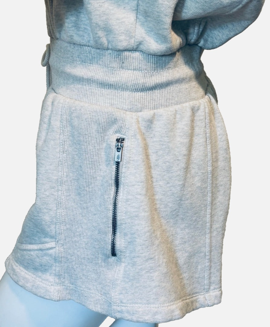 FP Movement Heather Gray Intercept Relaxed Fit Romper, S