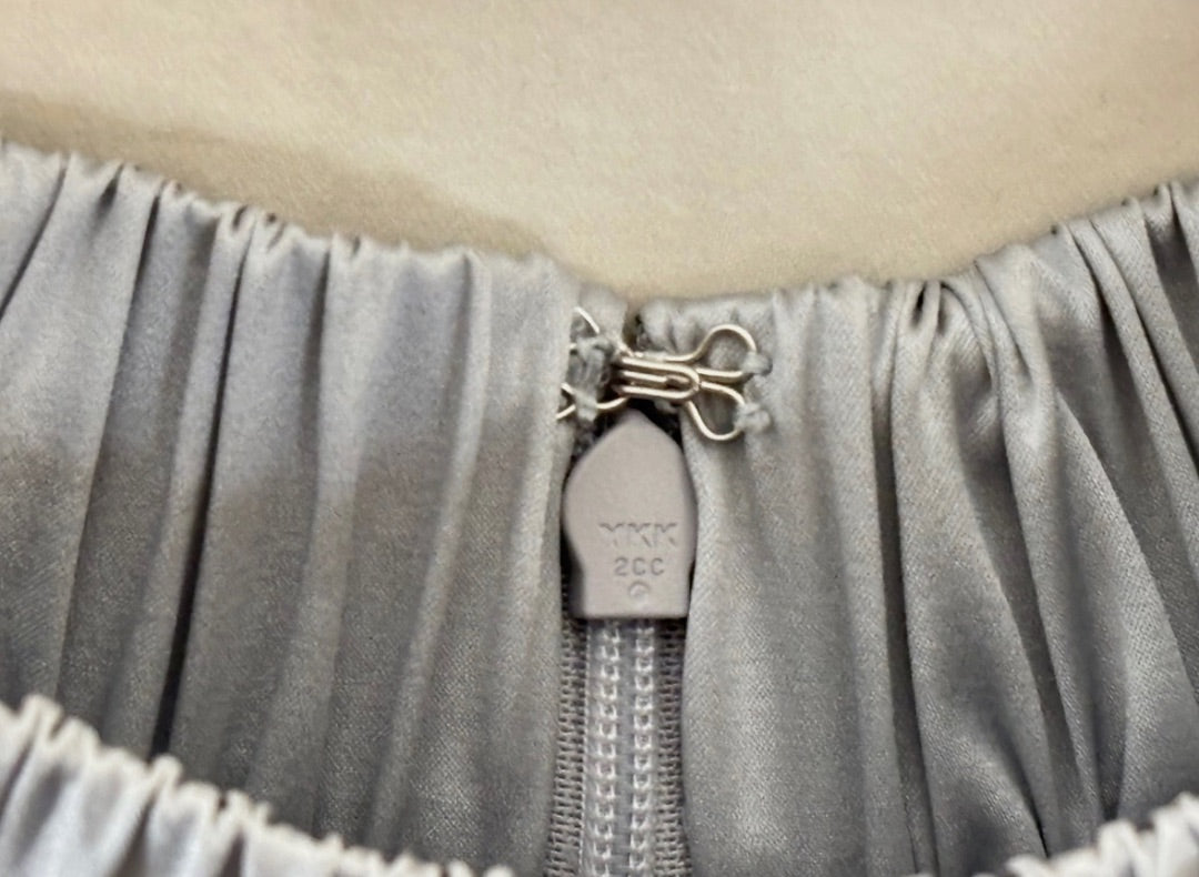 Frame Silver Silk and Spandex Halter Top, XS, NWT