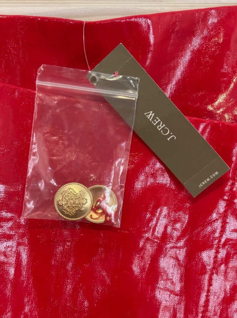 J. Crew Red Midi Wrap Skirt, 14