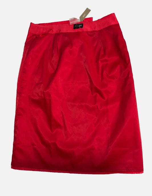 J. Crew Red Midi Wrap Skirt, 14