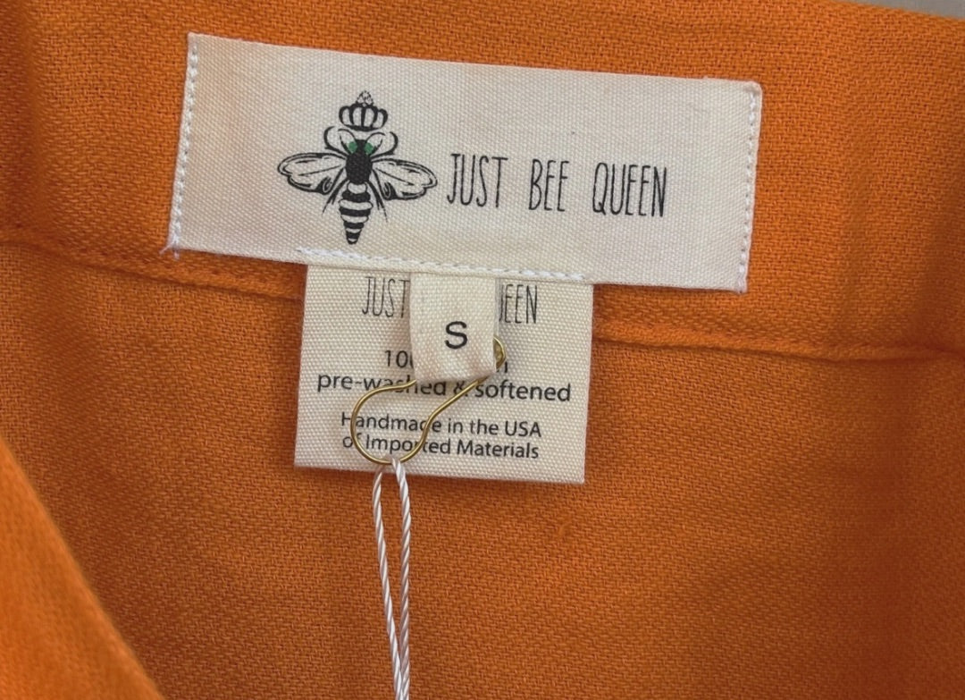 Just Bee Queen Orange Tulum Dress, S