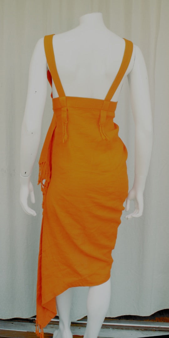 Just Bee Queen Orange Tulum Dress, S