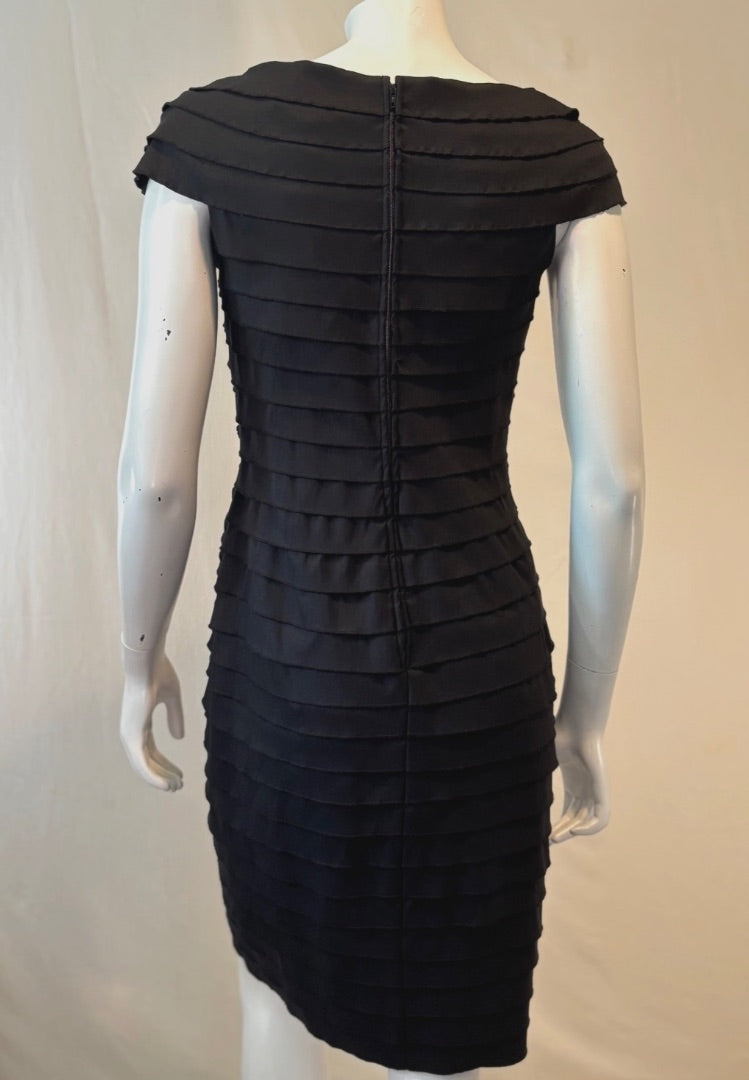 Tadashi Shoji Black Pleated Dress, 4