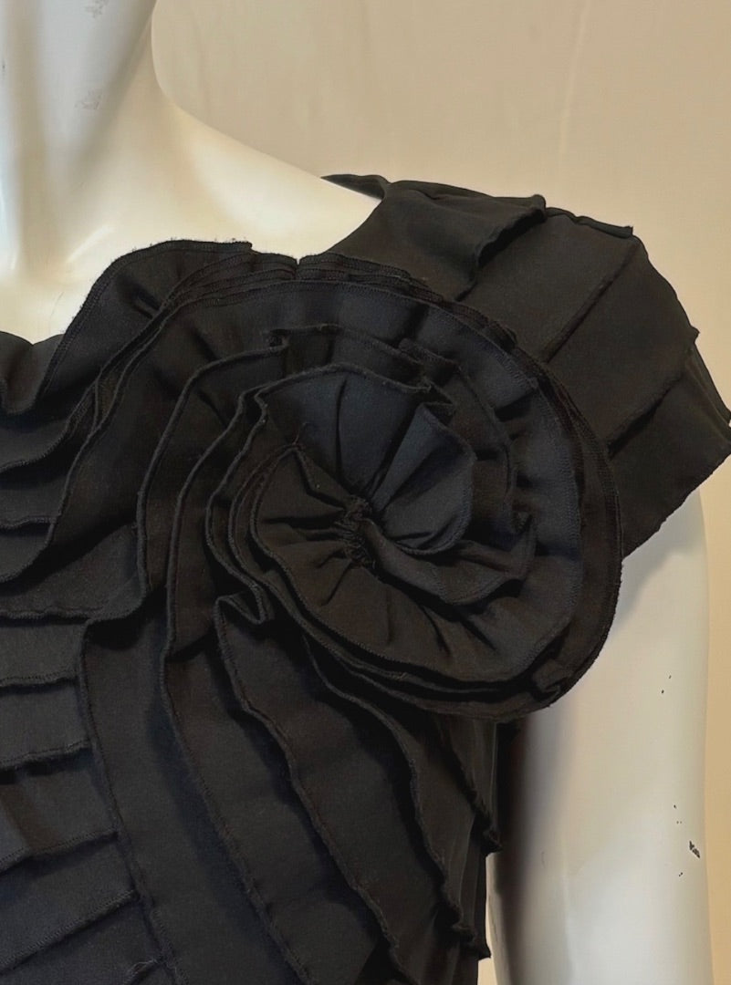 Tadashi Shoji Black Pleated Dress, 4