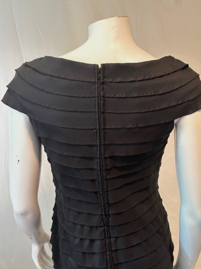 Tadashi Shoji Black Pleated Dress, 4