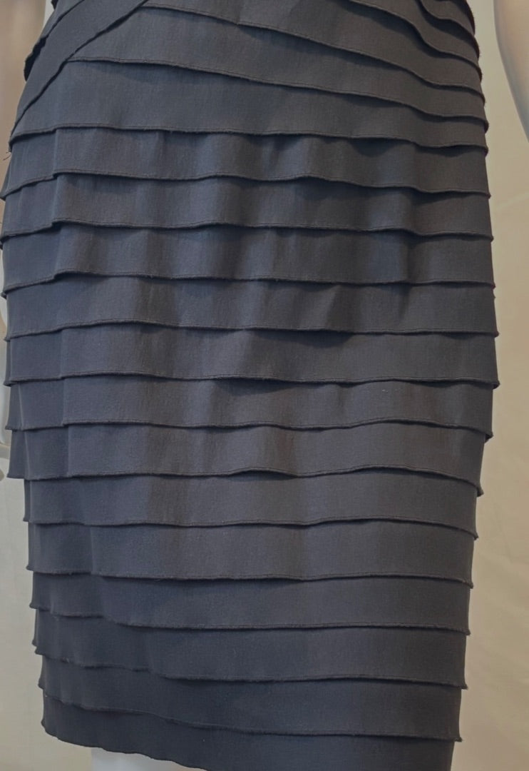 Tadashi Shoji Black Pleated Dress, 4