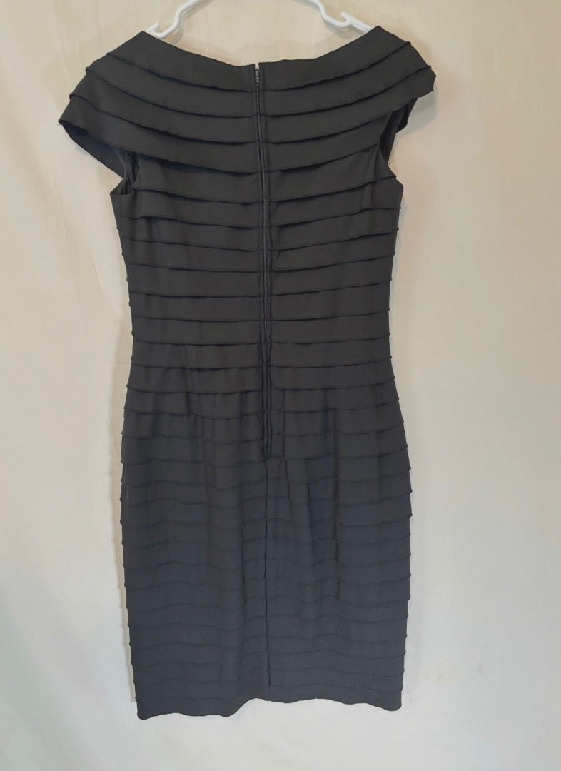 Tadashi Shoji Black Pleated Dress, 4