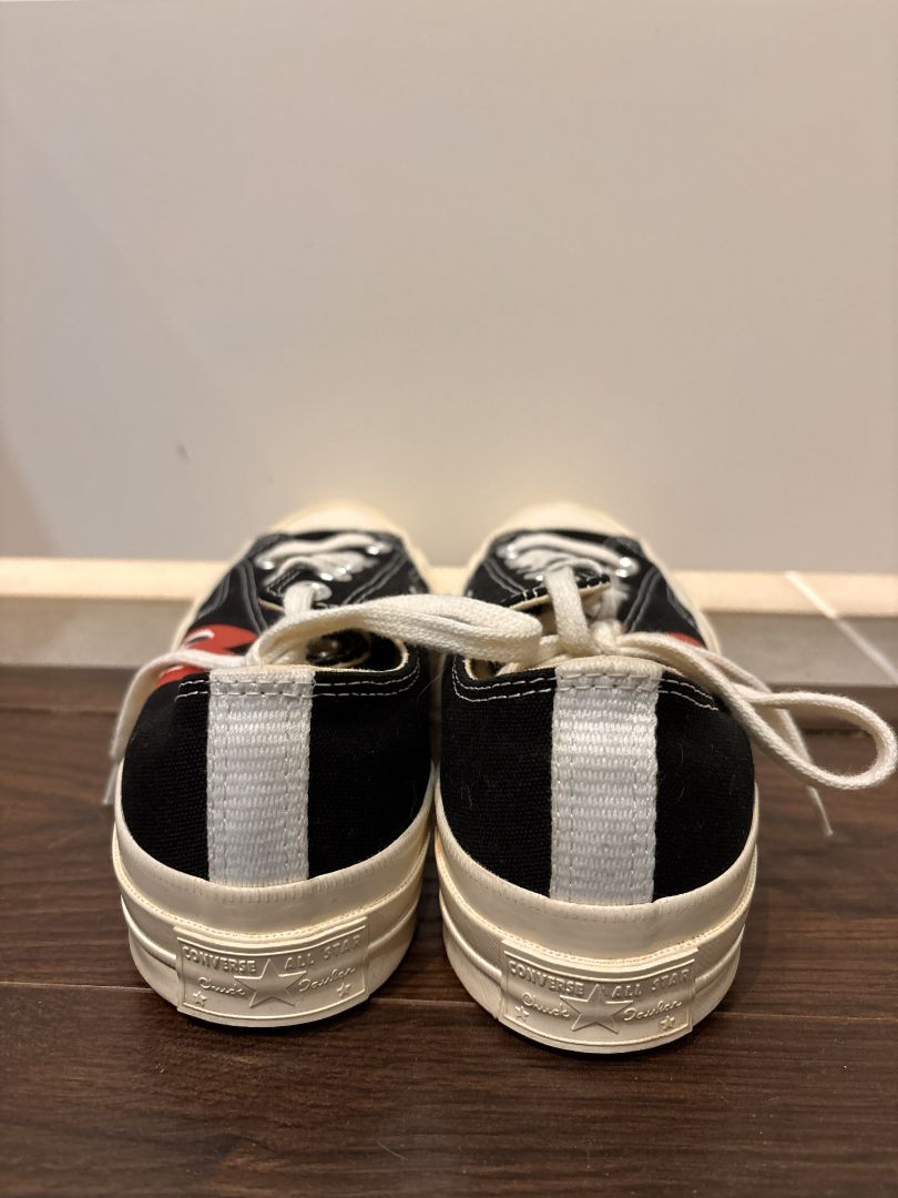 Converse Black x Comme des Garçons PLAY Chuck 70 Sneakers, 8 Women's (6 Men's)