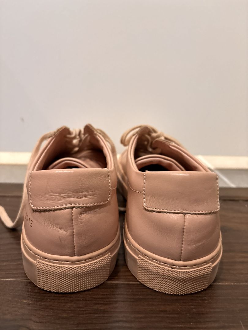 [Box in Back] Woman by Common Projects Blush Original Achilles Lowtop Sneakers, 38