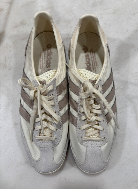 Adidas Off White SL 72 OG Retro Inspired Suede and Nylon Sneakers, 7.5