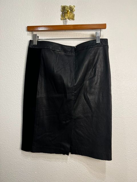 Vince Vince Leather Suede Pencil Skirt, 6