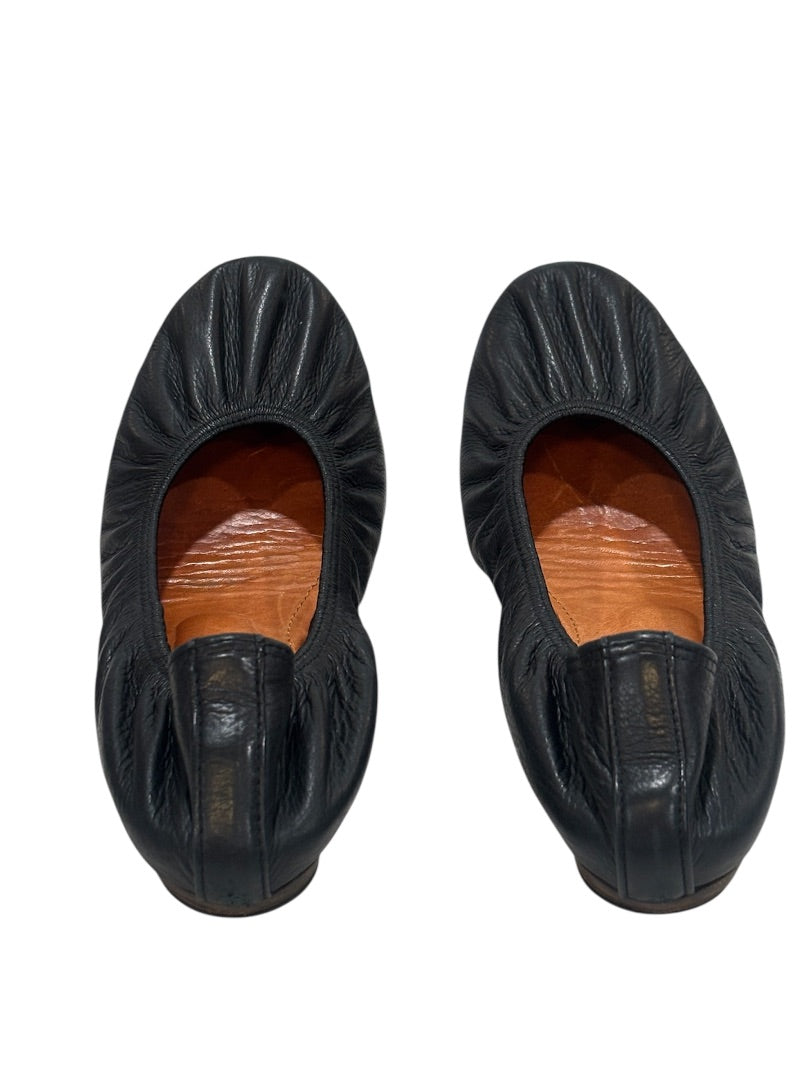 Lanvin Black Vintage Ballet Flats, 6-6.5