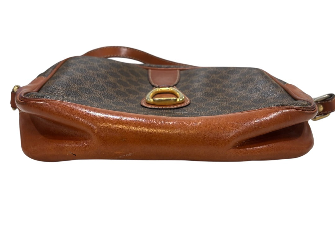 Flaw Ink marks Celine Tan Vintage Macadam Top Zip Crossbody
